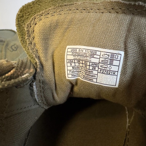 UGG Marin Logo Embossed Platform Sneaker in Burnt Olive - Picture 10 of 10